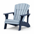Adirondack Stuhl Polyethylen Hellblau/Dunkelblau 89x79x95 cm