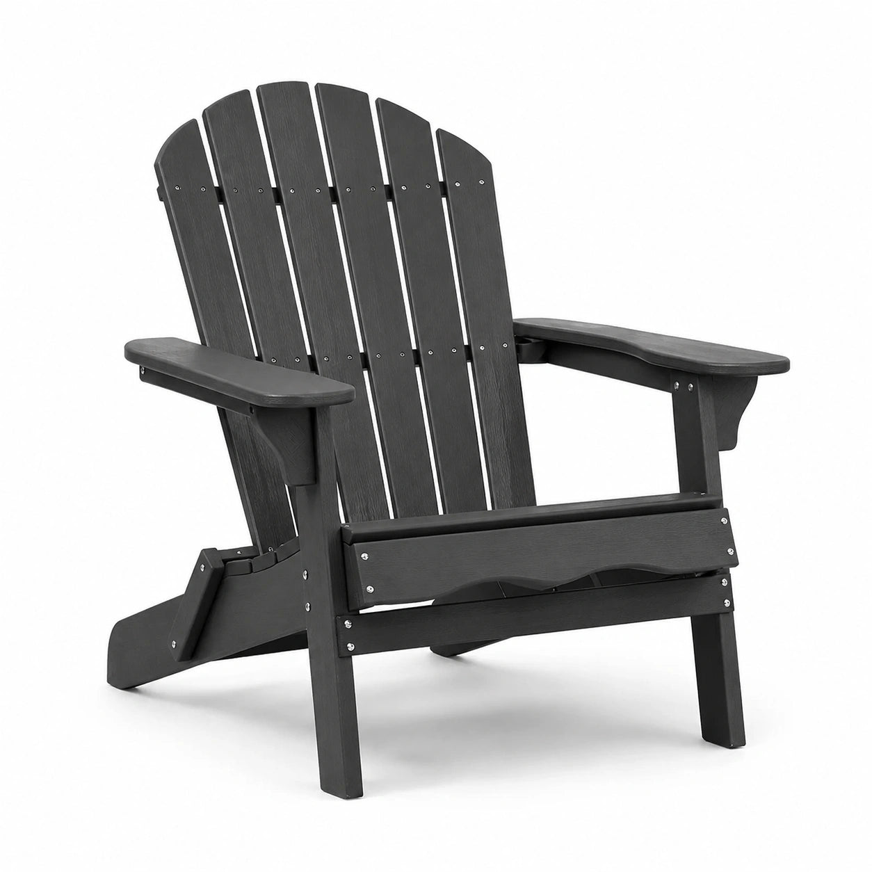 Adirondack Gartenstuhl aus Polyethylen Schwarz