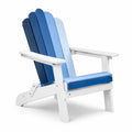 Adirondackstuhl Holz Blau/Weiß 88cm x 77cm x 90cm