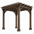 Holz Pergola Eiche Dunkelbraun 300x300x250 cm