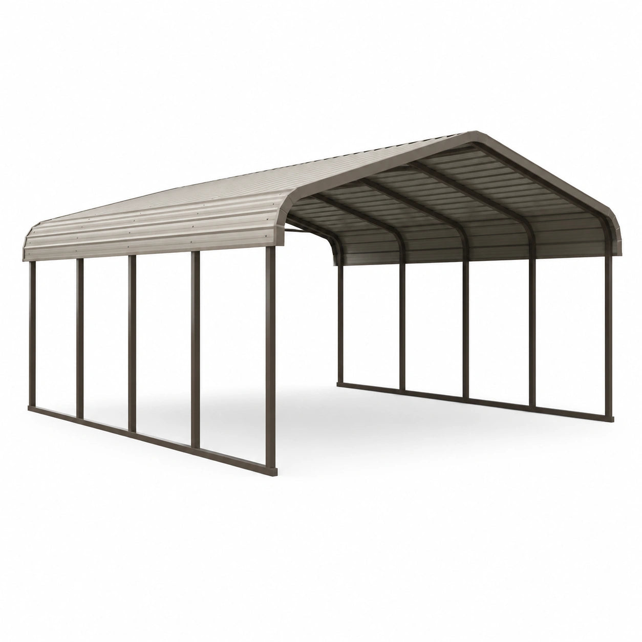 Stahl Carport Grau 600x300x240 cm