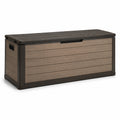 Kunststoff-Gartenbox in Holzoptik Braun 150x70x60 cm