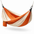 Outdoor Hängematte aus Nylon Orange/Beige 260x140 cm